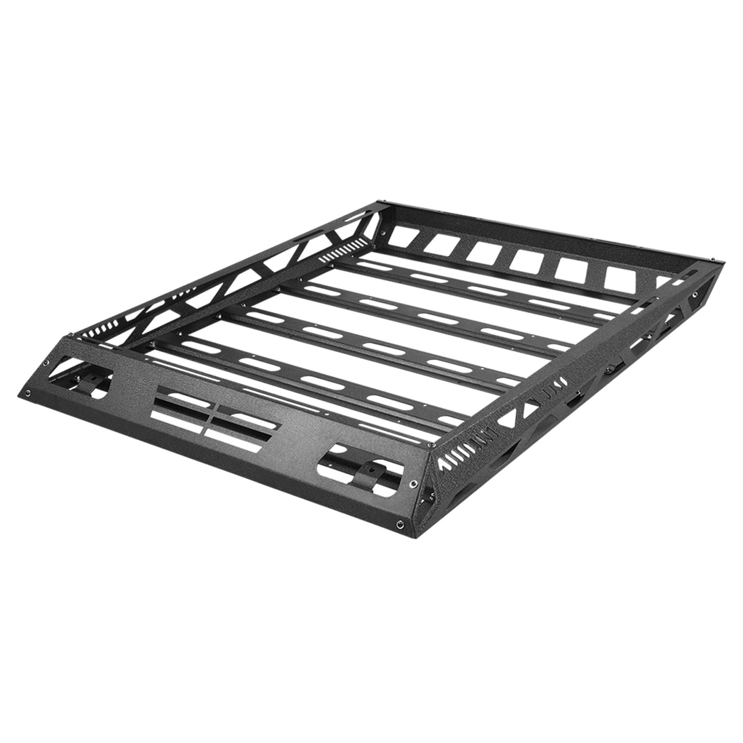 PORTAEQUIPAJE ROOF CARGO BASKET - FITS VEHICLES WITH FLAT CROSSBARS WITH 19-1/4" OR 29" SPACING (FRONT TO BACK) - 47'' W X 36'' L X 5" H - BLACK