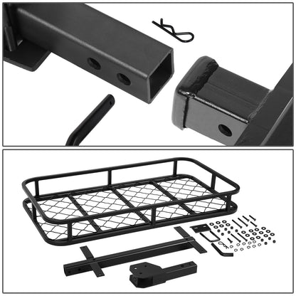 PORTAEQUIPAJE CARGO CARRIERS - UNIVERSAL - FITS VEHICLES WITH 2" TOW RECEIVER - OVERALL DIMENSIONS: 48" WIDE X 25.5" X 6" H - CARBON STEEL - POWDERCOATED BLACK