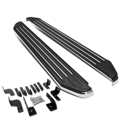 ESTRIBOS ALUMINUM - 6" - 07-16 JEEP WRANGLER JK 4-DOOR - BLACK