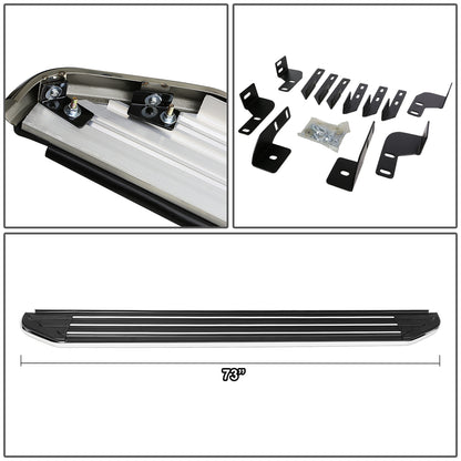 ESTRIBOS ALUMINUM - 6" - 07-16 JEEP WRANGLER JK 4-DOOR - BLACK