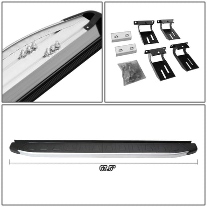 ESTRIBOS ALUMINUM - 5.75" - 12-16 HONDA CR-V - METALLIC / BLACK