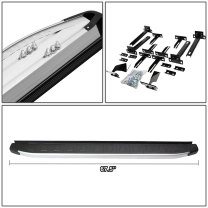 ESTRIBOS ALUMINUM - 5.75" - 13-16 MITSUBISHI OUTLANDER SPORT / 13-15 MITSUBISHI ASX - METALLIC / BLACK