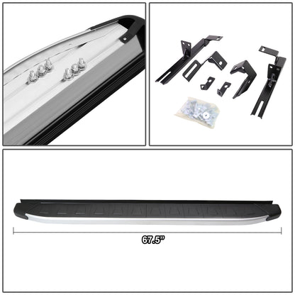 ESTRIBOS ALUMINUM - 5.75" - 06-12 TOYOTA RAV4 - METALLIC / BLACK