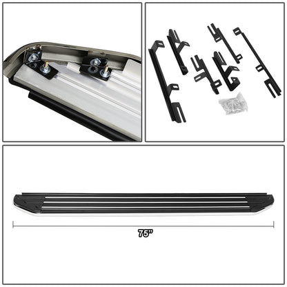 ESTRIBOS ALUMINUM - 5.5" - 18-19 VOLKSWAGEN ATLAS - METALLIC / BLACK