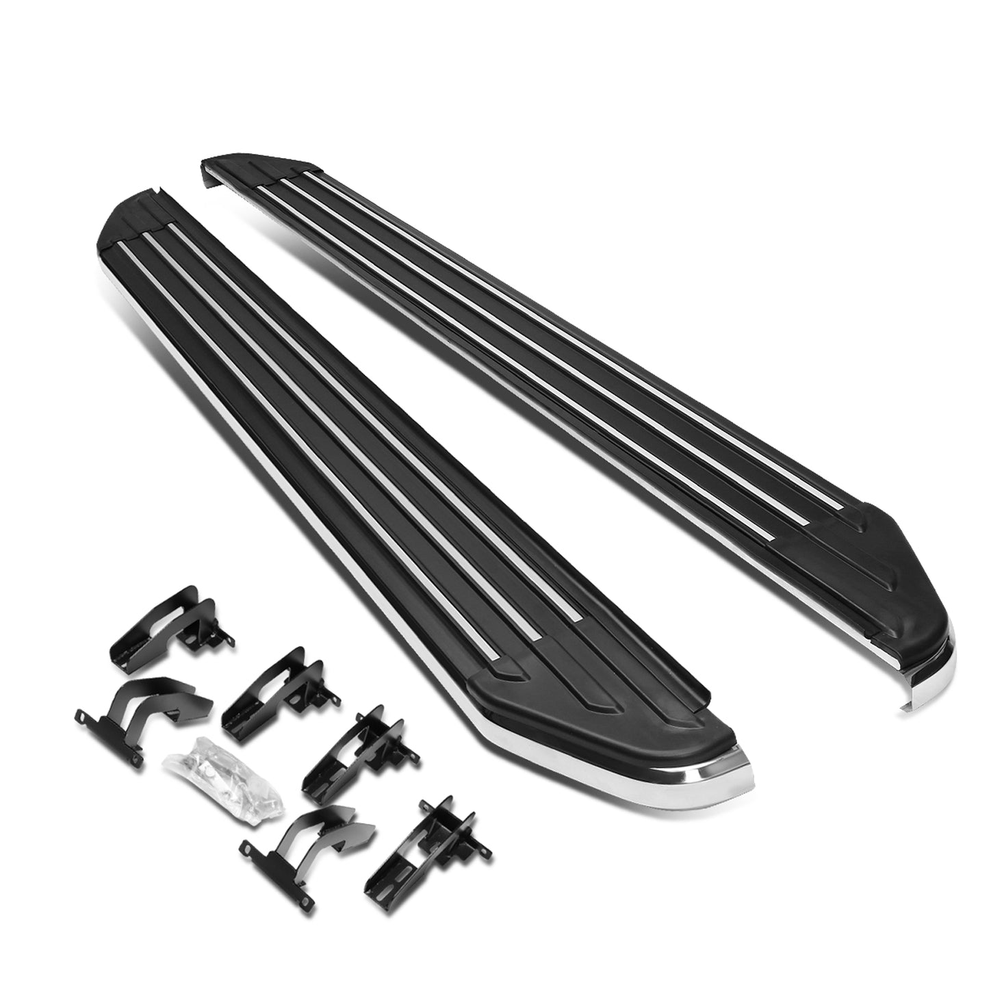 ESTRIBOS ALUMINUM - 5.5" - 11-19 JEEP GRAND CHEROKEE / 11-18 DODGE DURANGO - METALLIC / BLACK