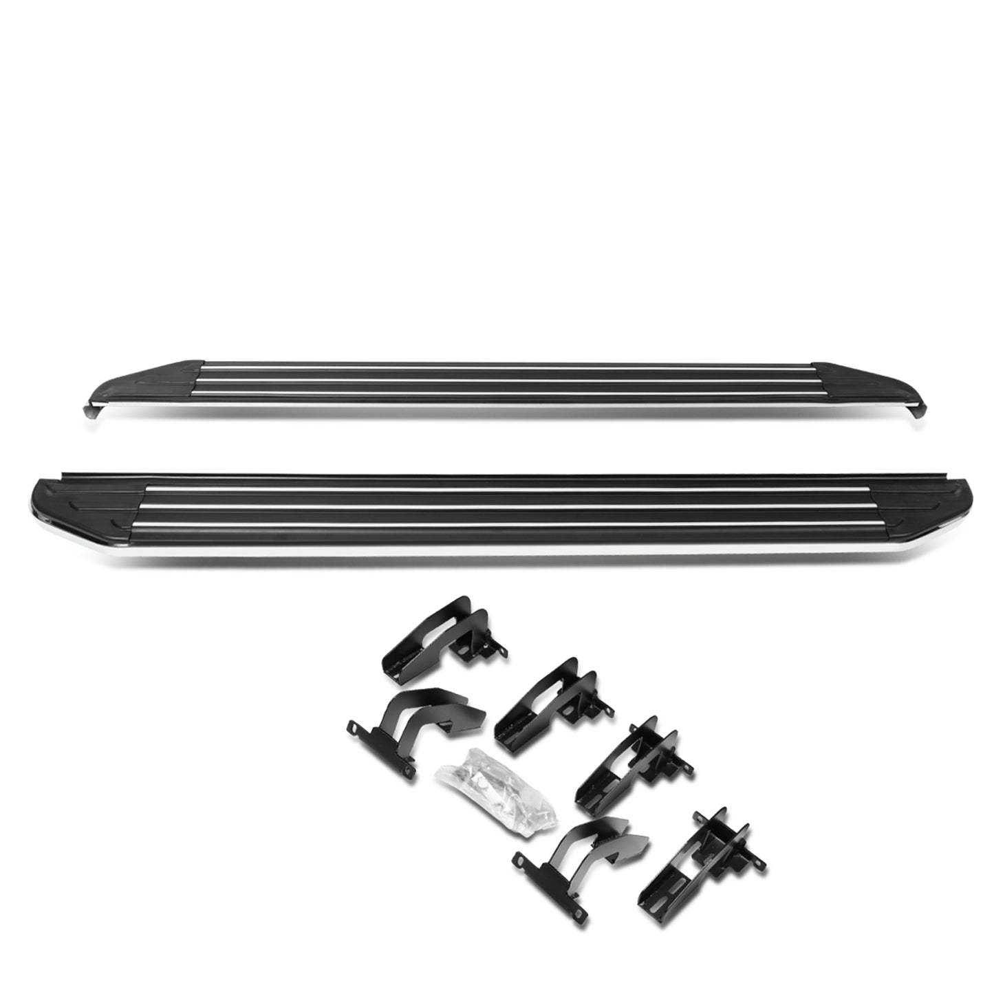ESTRIBOS ALUMINUM - 5.5" - 11-19 JEEP GRAND CHEROKEE / 11-18 DODGE DURANGO - METALLIC / BLACK
