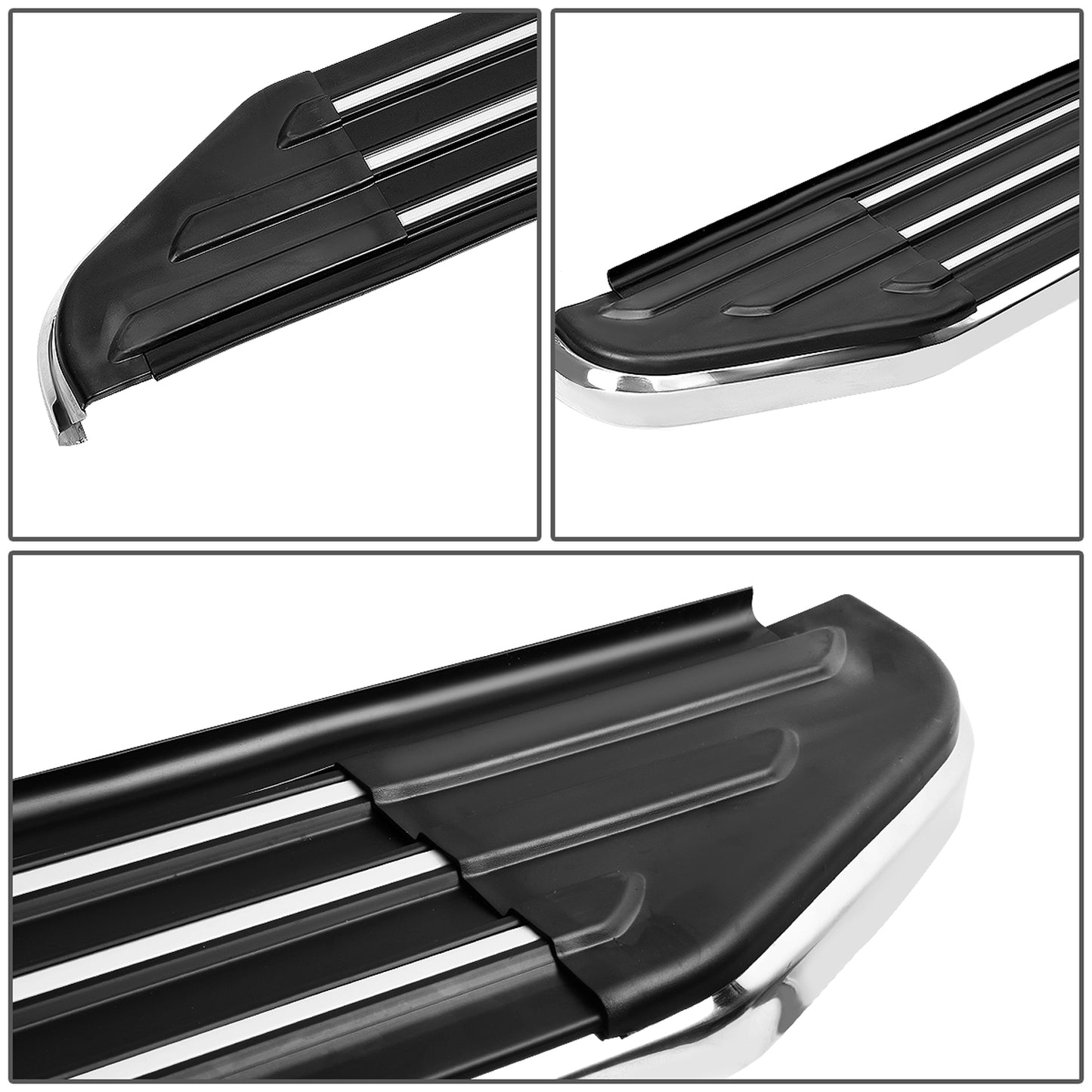 ESTRIBOS ALUMINUM - 5.5" - 11-19 JEEP GRAND CHEROKEE / 11-18 DODGE DURANGO - METALLIC / BLACK