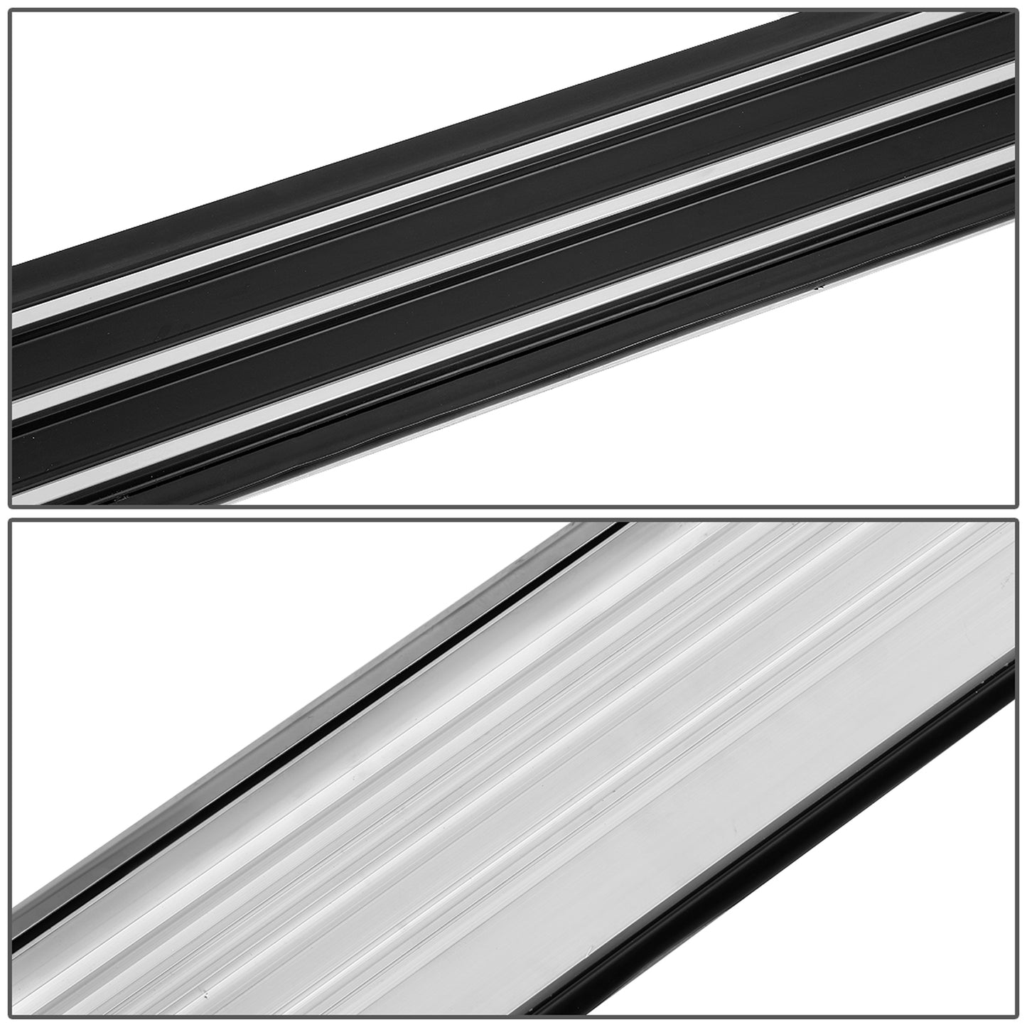 ESTRIBOS ALUMINUM - 5.5" - 11-19 JEEP GRAND CHEROKEE / 11-18 DODGE DURANGO - METALLIC / BLACK