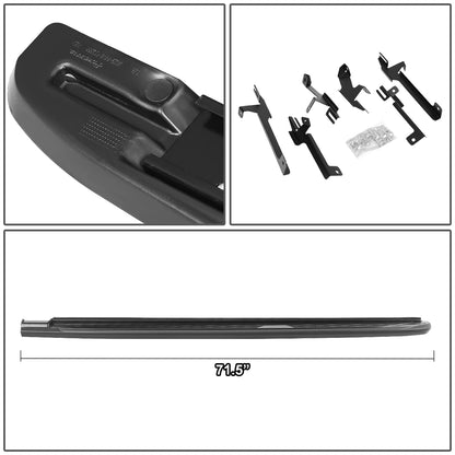 ESTRIBOS ALUMINUM - 5.5" - 19-20 TOYOTA RAV4 - BLACK / CARBON FIBER TRIM