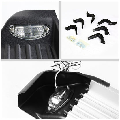 ESTRIBOS ALUMINUM - 07-14 TOYOTA FJ CRUISER - W/ LIGHTS - BLACK