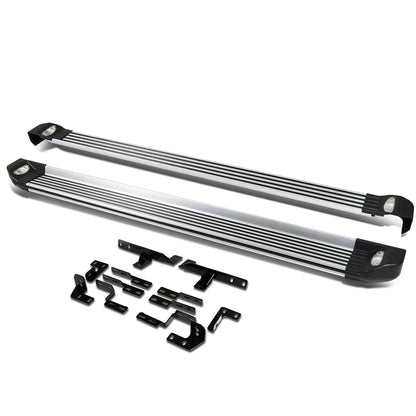 ESTRIBOS ALUMINUM - 08-13 TOYOTA HIGHLANDER - W/ LIGHTS - BLACK