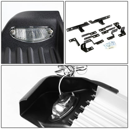 ESTRIBOS ALUMINUM - 08-13 TOYOTA HIGHLANDER - W/ LIGHTS - BLACK