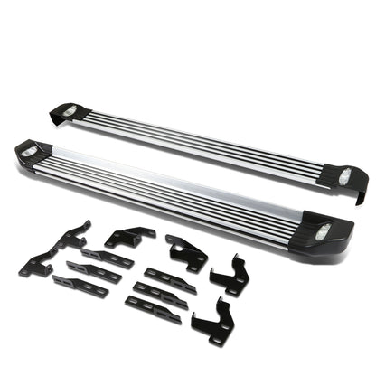 ESTRIBOS ALUMINUM - 5.25" - 09-15 HONDA PILOT - W/ LIGHTS - METALLIC / BLACK