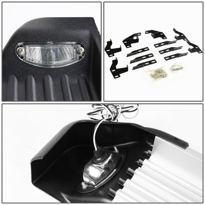 ESTRIBOS ALUMINUM - 5.25" - 09-15 HONDA PILOT - W/ LIGHTS - METALLIC / BLACK