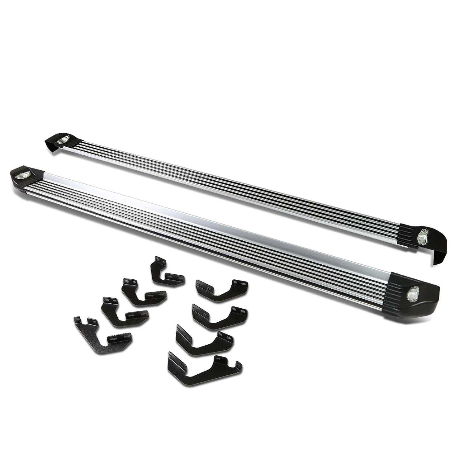 ESTRIBOS ALUMINUM - 07-16 TOYOTA TUNDRA - W/ LIGHTS - FITS SHORT BED MODELS ONLY - BLACK