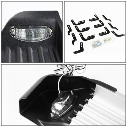 ESTRIBOS ALUMINUM - 10-15 TOYOTA 4RUNNER - W/ LIGHTS - BLACK