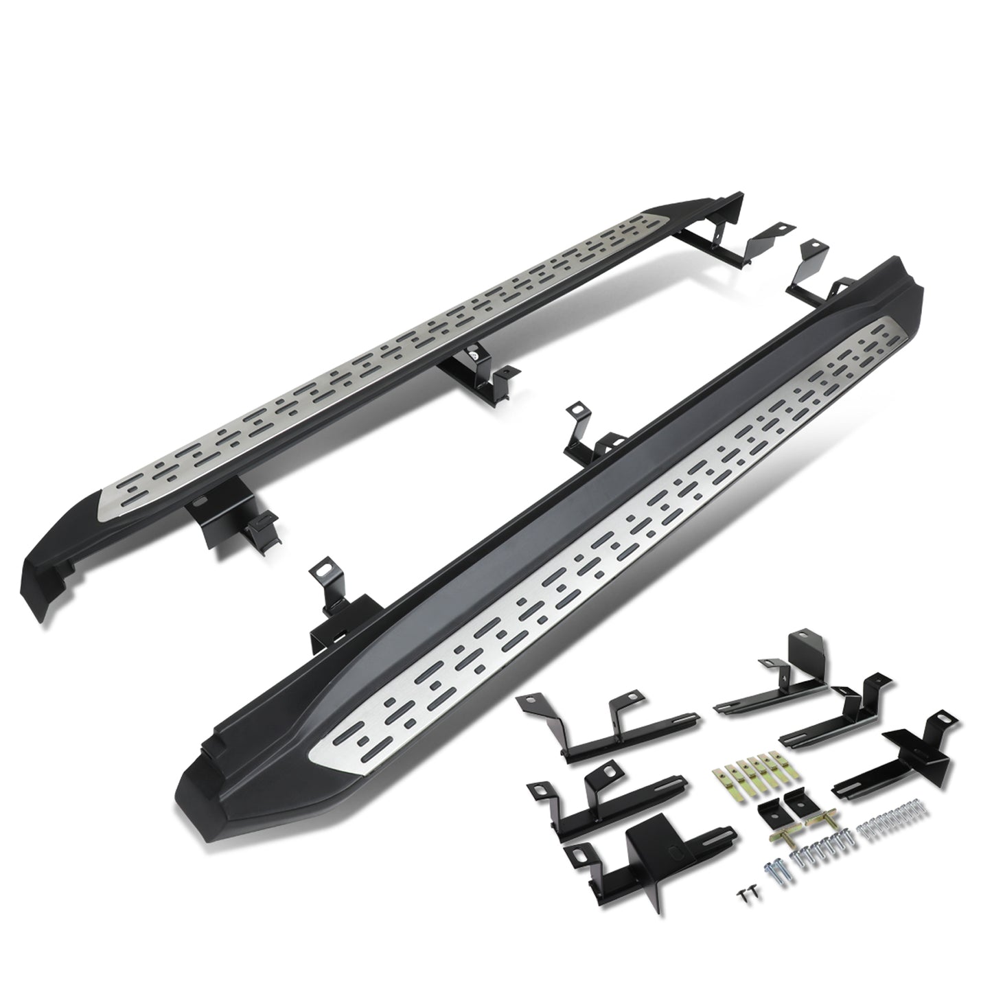ESTRIBOS ALUMINUM - 3.5" - 14-16 TOYOTA HIGHLANDER - OE STYLE - METALLIC / BLACK