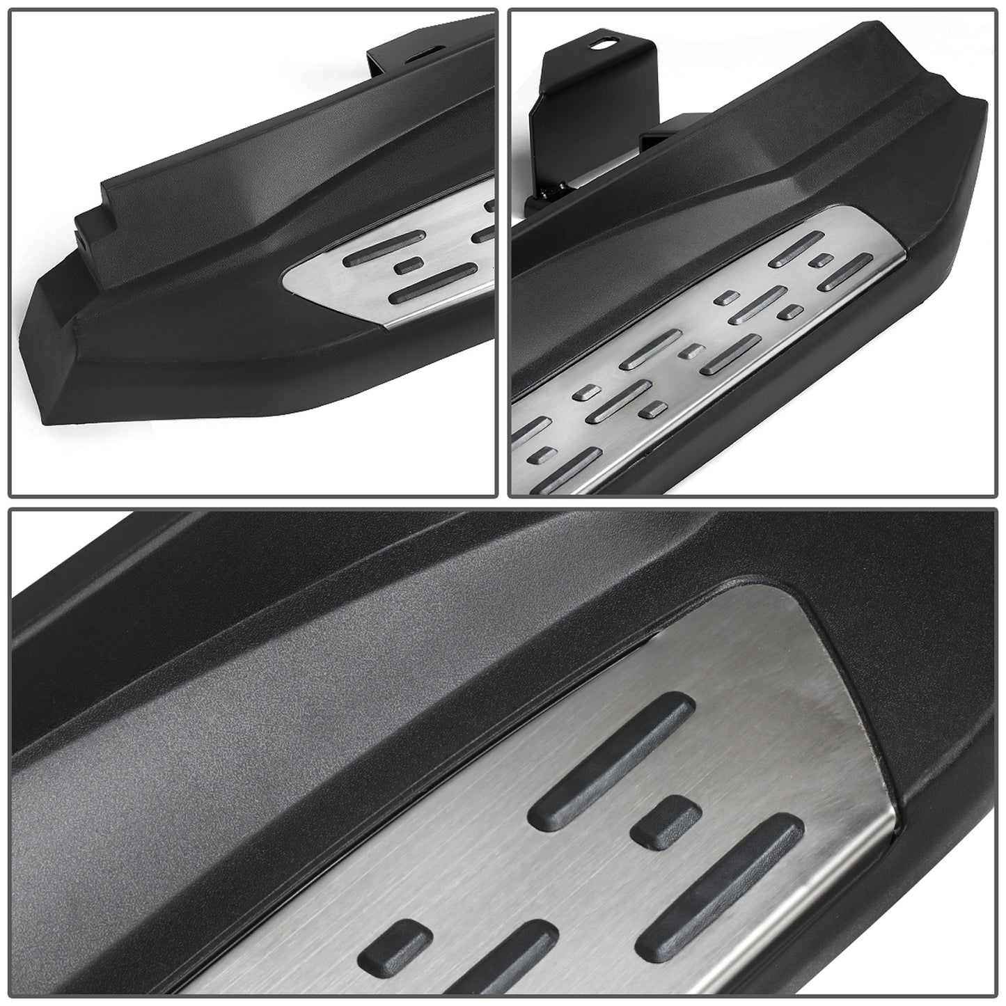 ESTRIBOS ALUMINUM - 3.5" - 14-16 TOYOTA HIGHLANDER - OE STYLE - METALLIC / BLACK