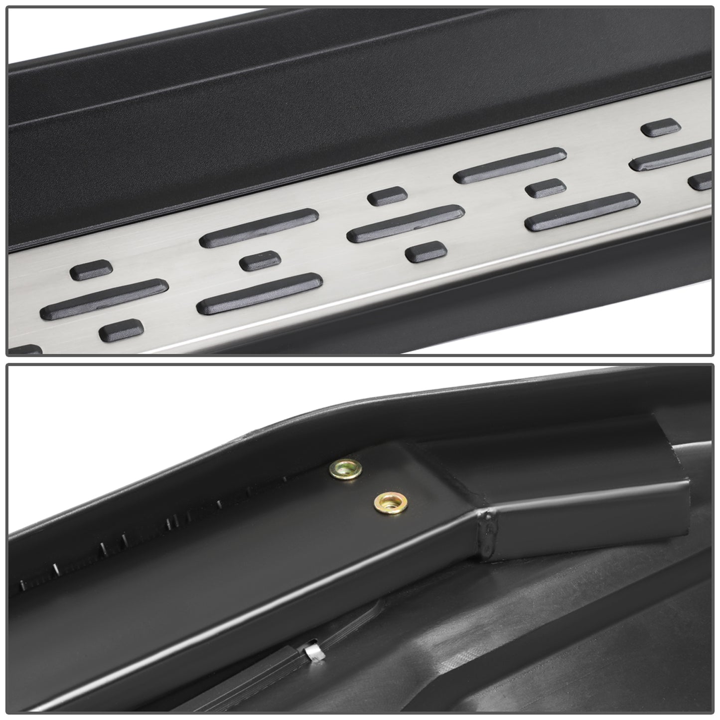 ESTRIBOS ALUMINUM - 3.5" - 14-16 TOYOTA HIGHLANDER - OE STYLE - METALLIC / BLACK