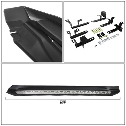 ESTRIBOS ALUMINUM - 3.5" - 14-16 TOYOTA HIGHLANDER - OE STYLE - METALLIC / BLACK