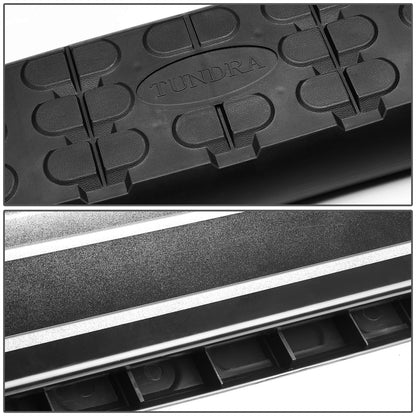 ESTRIBOS ALUMINUM - 5" - 07-17 TOYOTA TUNDRA 2-DOOR STANDARD CAB - OE STYLE - BLACK