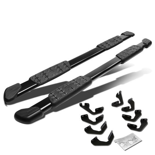 ESTRIBOS ALUMINUM - 5" - 07-17 TOYOTA TUNDRA CREWMAX - OE STYLE - BLACK