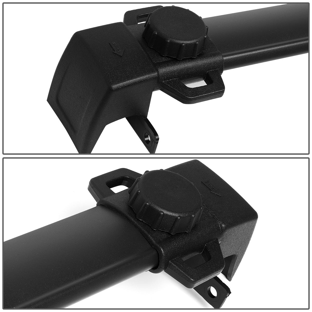 PORTAEQUIPAJE ROOF RACK CROSS BARS - 17-21 JEEP COMPASS - ONLY FITS NEW MODELS / DOES NOT FIT OLD MODELS - BOLTS ONTO OEM ROOF RAILS ONLY - BLACK