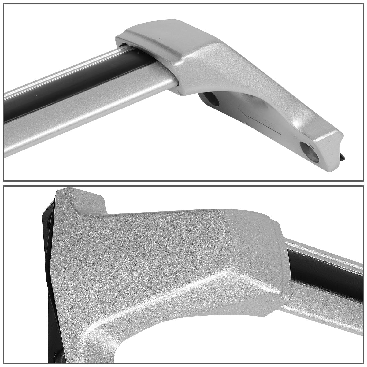 PORTAEQUIPAJE ROOF RACK CROSS BARS - 17-19 CADILLAC XT5 - BOLTS ONTO OEM ROOF RAILS ONLY - SILVER