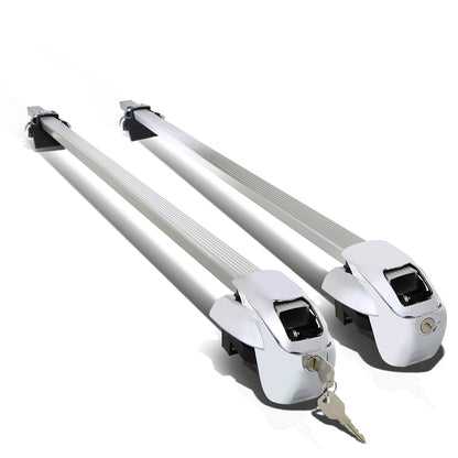 PORTAEQUIPAJE ROOF RACK CROSSBAR - ALUMINUM - SQUARE BAR - 54" - W/ LOCK - SILVER