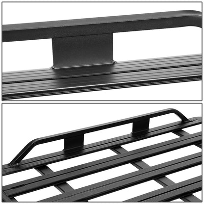 PORTAEQUIPAJE ROOF RACK CARGO BASKET - 60"L X 40"W X 6"H - ALUMINUM - BLACK