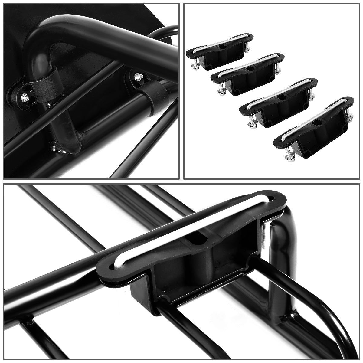 PORTAEQUIPAJE ROOF RACK BASKET - STEEL - 51" X 40" - BLACK