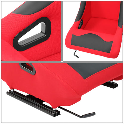 ASIENTOS RACING PINEAPPLE FABRIC + PVC PATCHES*MAIN IN BLUE + PATCHES BLACK (YOU CAN CHANGE THE COLOR)*STEEL SEAT FRAME & MEMORY FOAM*BLACK SAFETY BELT HOLES*WITH SINGLE SLIDER
