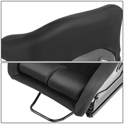 ASIENTOS RACING (ONE SIDE ONLY) *SUEDE*ALL IN BLACK (YOU CAN CHANGE THE COLOR)*FIBERGLASS & MEMORY FOAM*BLACK SAFETY BELT HOLES*WITH DOUBLE SLIDER