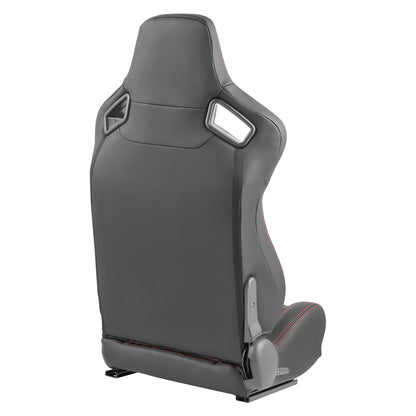 ASIENTOS RACING BLACK PVC - VEHICLE WITH AFTERMARKET BOTTOM MOUNT SEAT BRACKETS