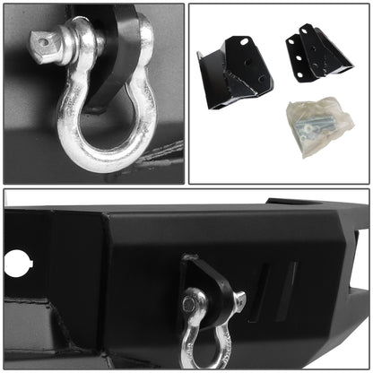 DEFENSA TRASERA OFF ROAD 09-14 FORD F-150 - W/ D-RING SHACKLES - FITS MODELS WITHOUT REAR SENSORS - BLACK