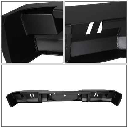 DEFENSA TRASERA OFF ROAD 09-14 FORD F-150 - W/ D-RING SHACKLES - FITS MODELS WITHOUT REAR SENSORS - BLACK