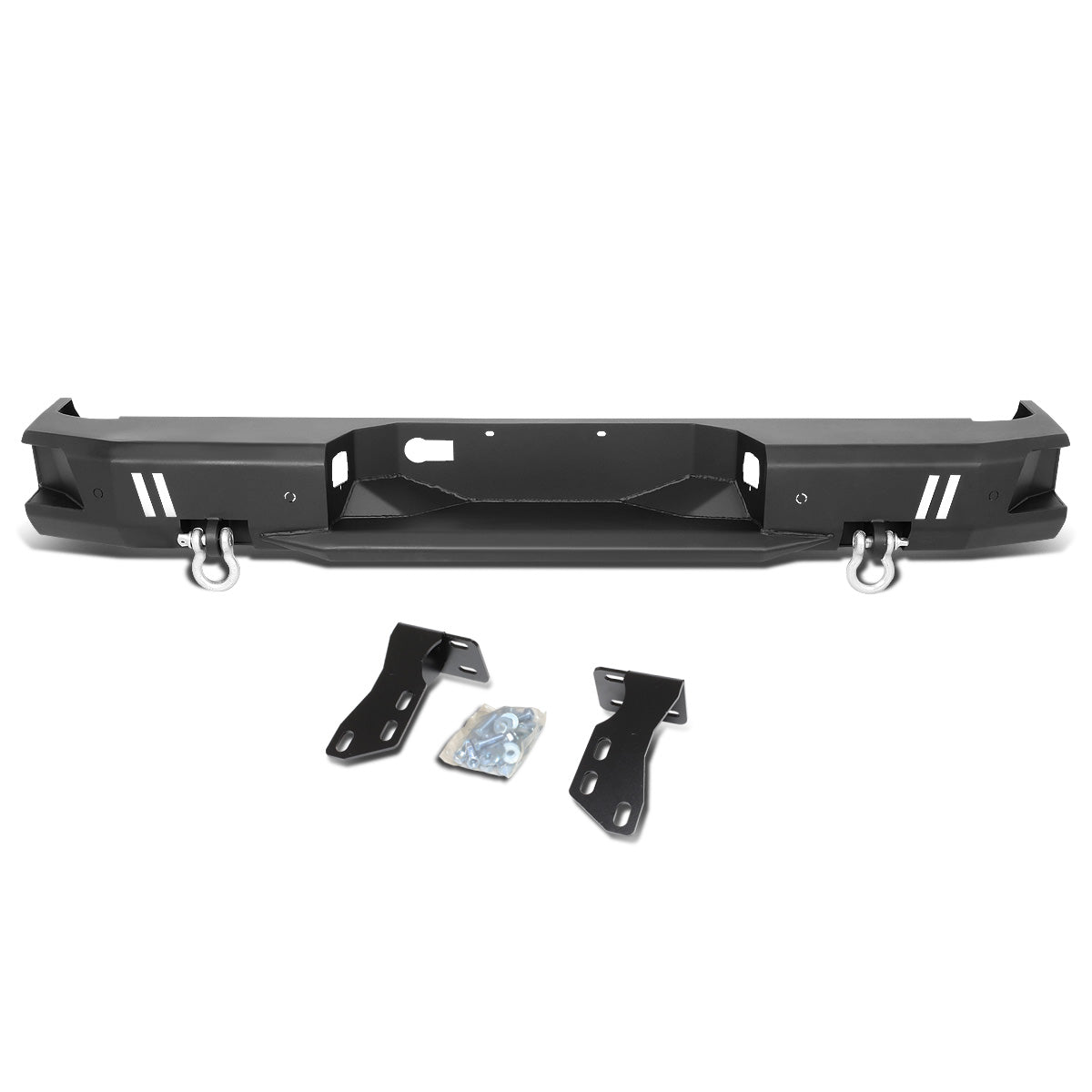 DEFENSA TRASERA OFF ROAD 14-19 TOYOTA TUNDRA - W/ D-RING SHACKLES - BLACK