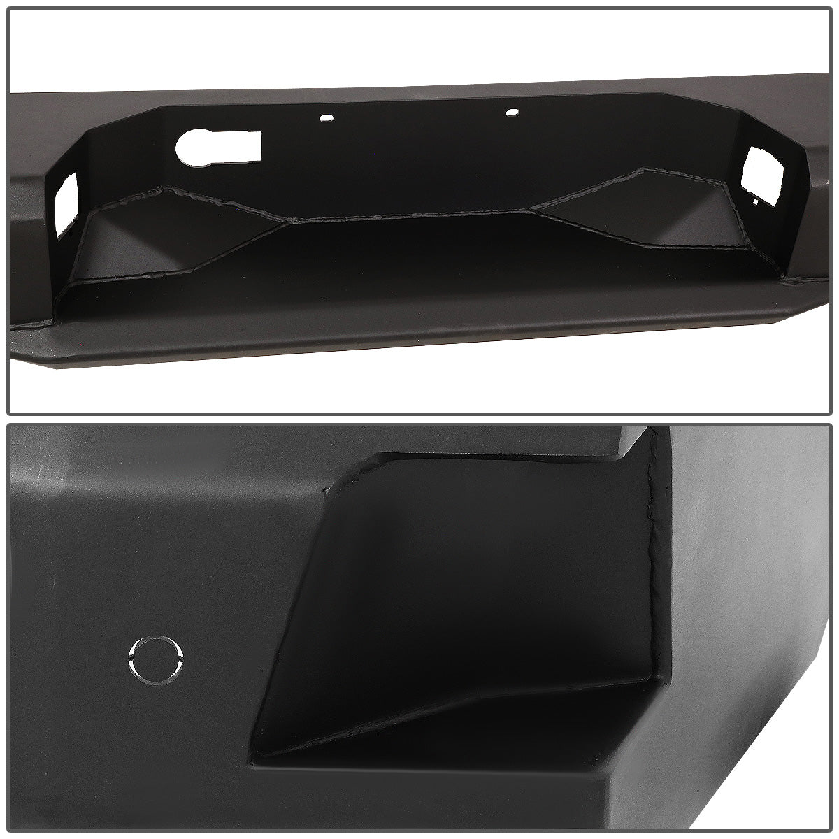 DEFENSA TRASERA OFF ROAD 14-19 TOYOTA TUNDRA - W/ D-RING SHACKLES - BLACK