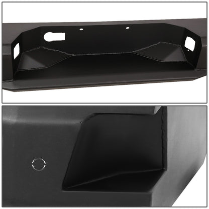 DEFENSA TRASERA OFF ROAD 14-19 TOYOTA TUNDRA - W/ D-RING SHACKLES - BLACK