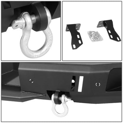 DEFENSA TRASERA OFF ROAD 14-19 TOYOTA TUNDRA - W/ D-RING SHACKLES - BLACK