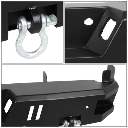 DEFENSA TRASERA OFF ROAD 17-20 FORD F-250, F-350 SUPER DUTY - W/ D-RING SHACKLES - BLACK