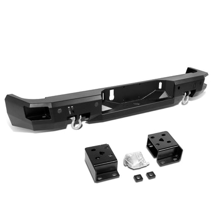 DEFENSA TRASERA OFF ROAD 10-19 DODGE RAM 2500, 3500 - W/ D-RING SHACKLES - BLACK