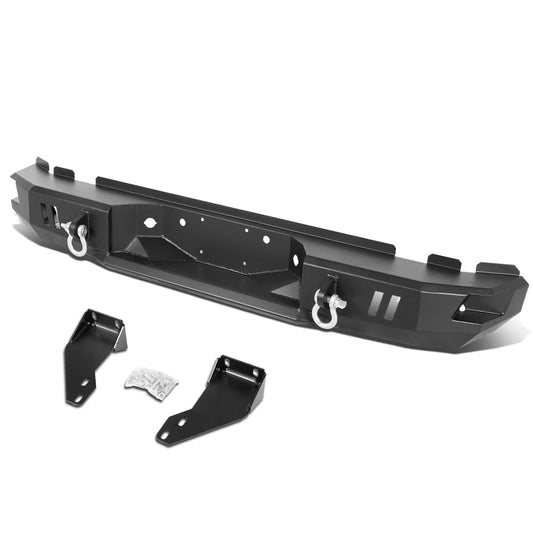 DEFENSA TRASERA OFF ROAD 99-16 FORD F-250, F-350 SUPER DUTY - W/ D-RING SHACKLES - BLACK