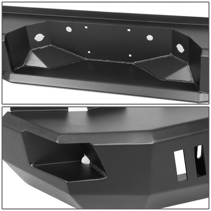 DEFENSA TRASERA OFF ROAD 99-16 FORD F-250, F-350 SUPER DUTY - W/ D-RING SHACKLES - BLACK