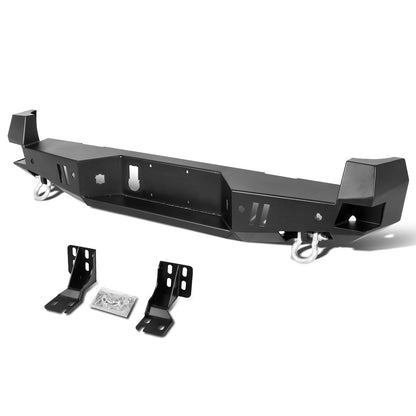 DEFENSA TRASERA OFF ROAD 16-20 TOYOTA TACOMA - W/ D-RING SHACKLES - BLACK