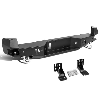 DEFENSA TRASERA OFF ROAD 16-20 TOYOTA TACOMA - W/ D-RING SHACKLES - BLACK