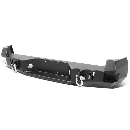 DEFENSA TRASERA OFF ROAD 05-15 TOYOTA TACOMA - W/ D-RING SHACKLES - FITS MODELS WITHOUT BUMPER SENSORS - BLACK