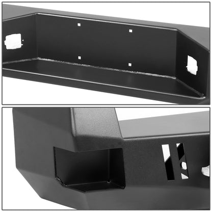 DEFENSA TRASERA OFF ROAD 05-15 TOYOTA TACOMA - W/ D-RING SHACKLES - FITS MODELS WITHOUT BUMPER SENSORS - BLACK