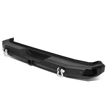 DEFENSA TRASERA OFF ROAD 18-19 JEEP WRANGLER JL - W/ D-RING SHACKLES - BLACK