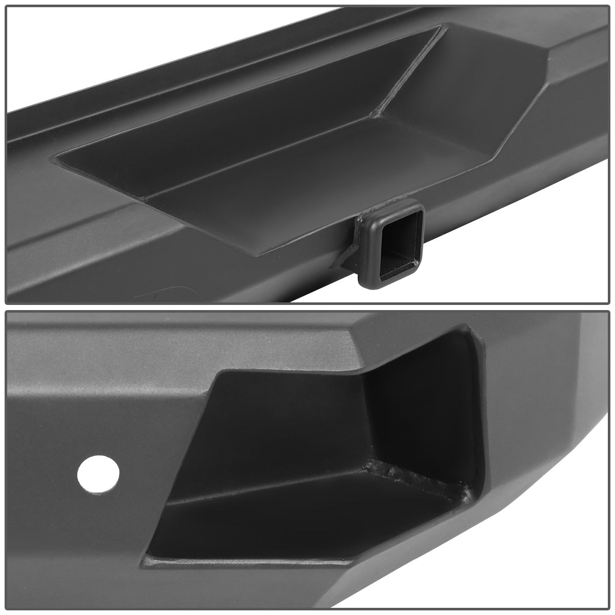 DEFENSA TRASERA OFF ROAD 18-19 JEEP WRANGLER JL - W/ D-RING SHACKLES - BLACK